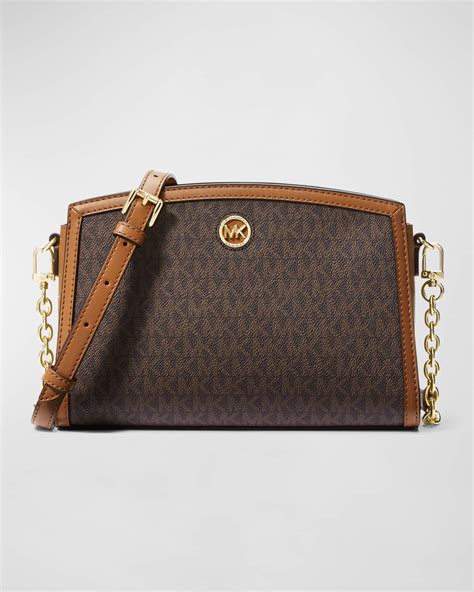 michael michael kors polished leather crossbody|Michael Kors Crossbody thick strap.